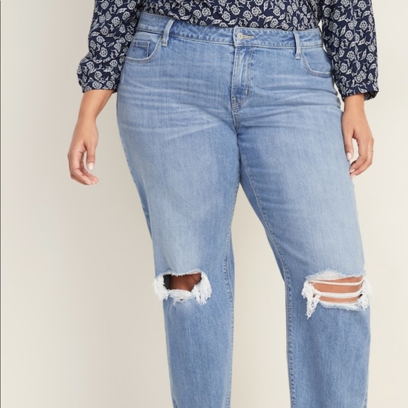 Mid rise distressed big friend jeans - Picture 2 of 4